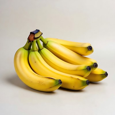 Bunch of ripe yellow bananas