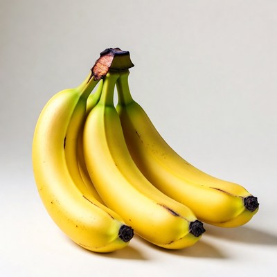 Bunch of ripe yellow bananas