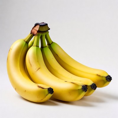 Bunch of ripe yellow bananas