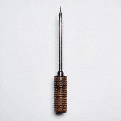 Wooden-handled metal awl