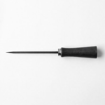 Black handled ice pick