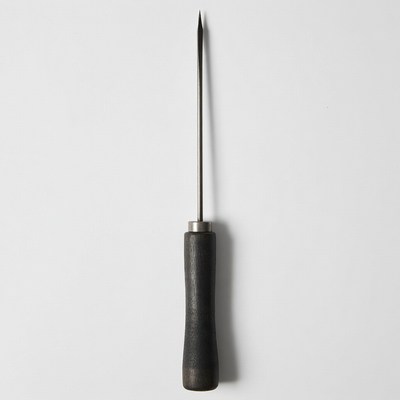 Awl tool with wooden handle