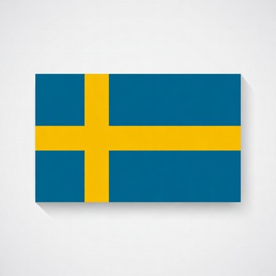 Swedish Flag Illustration