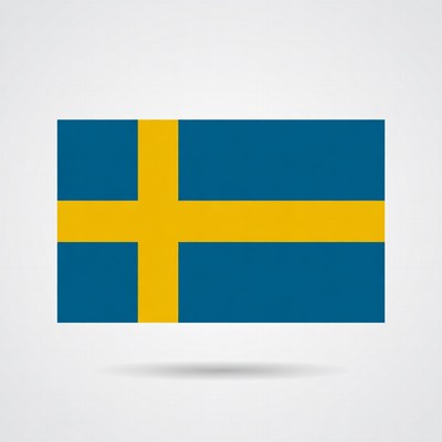 Swedish Flag Illustration