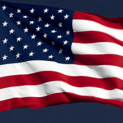 Waving American Flag