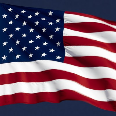 American Flag Waving