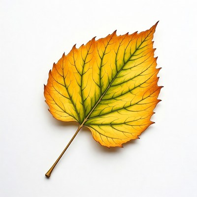 Vibrant Autumn Maple Leaf