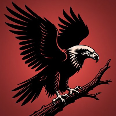 Bald Eagle Perched on Branch