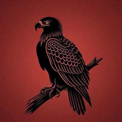 Bald Eagle Perched on Branch