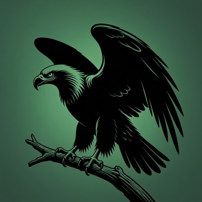 Bald Eagle Perched on Branch