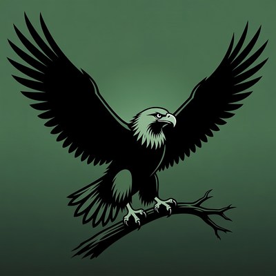 Bald Eagle Perched on Branch