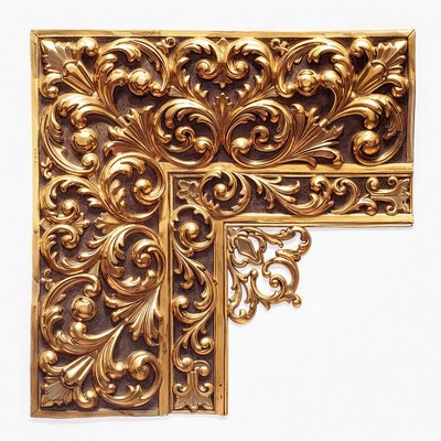 Ornate Gold Picture Frame Corner