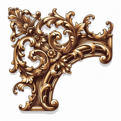Gold Ornate Corner Design