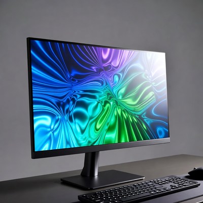 Curved Gaming Monitor on Desk