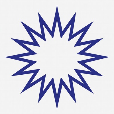 Blue Starburst Explosion Graphic