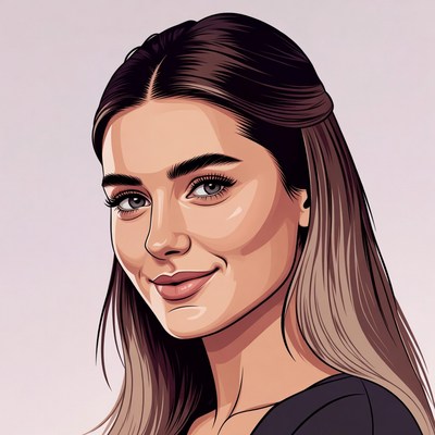 Beautiful woman with balayage hair