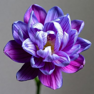 Purple Striped Lily Flower
