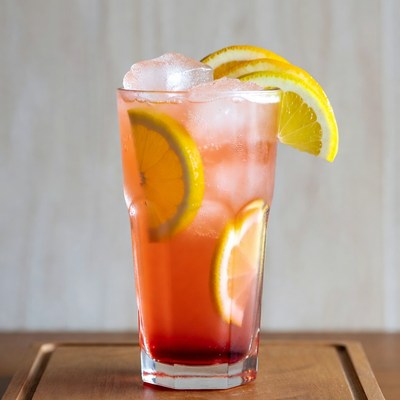 Pink Lemonade with Orange Slices