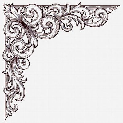 Ornate Corner Border Design