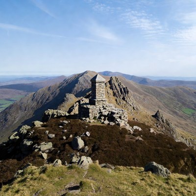 Stone Summit Cairn Mountain Landscape