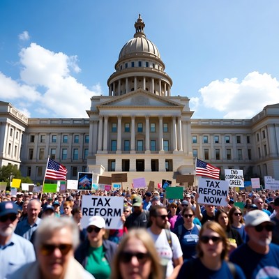 Tax Reform Protest at Capitol