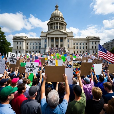Tax Reform Protest at Capitol