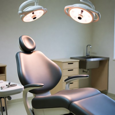 Empty Dental Chair in Exam Room