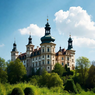 Baroque Castle on Green Hill