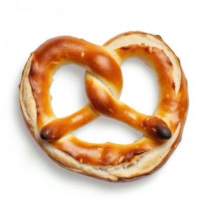 Fresh golden pretzel