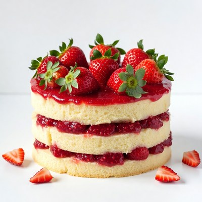Strawberry Layer Cake