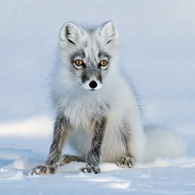 Arctic Fox on Snow
