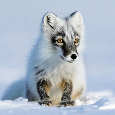 Arctic Fox in Snow