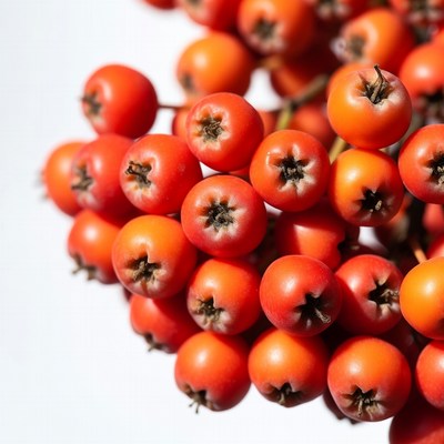 Cluster of Red Mountain Ash Berries