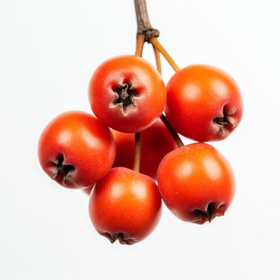 Cluster of Red Mountain Ash Berries