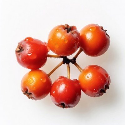 Mountain Ash Berries Cluster