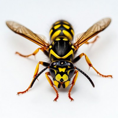 Yellow Jacket Wasp Closeup