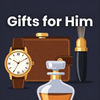 Gifts for Him Illustration