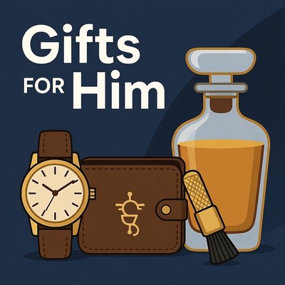 Gifts for Him Illustration