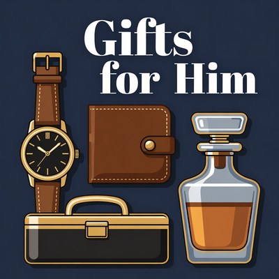 Gifts for Him Illustration