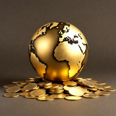 Golden Globe on Gold Coins