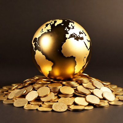 Golden Globe on Gold Coins