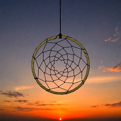 Dreamcatcher Hanging at Sunset