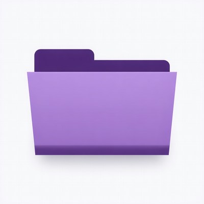 Purple Folder Icon