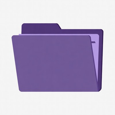 Purple Folder Icon