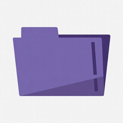Purple Folder Icon