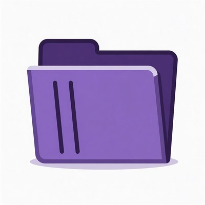 Purple Folder Icon