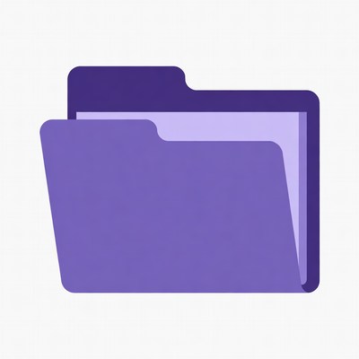 Purple Folder Icon