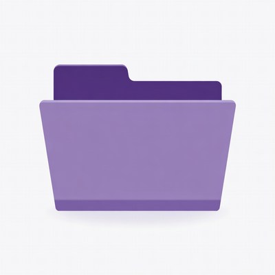 Purple Folder Icon