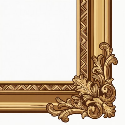 Ornate Golden Picture Frame