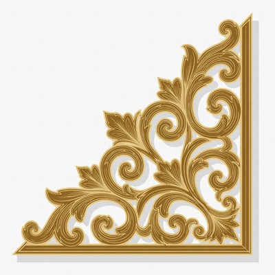 Gold Ornate Corner Design